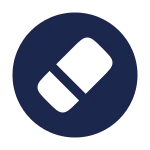 Eraser Circle SVG Icon